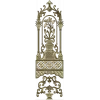 Florentine Arched Door Panel STL for CNC