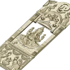 Ganesha Shrine Door Panel - detailed STL 3D model for CNC