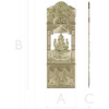 Ganesha Shrine Door Panel - detailed STL 3D model for CNC