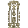 Imperial Pilaster - Baroque Door Overlay STL 3D model for CNC