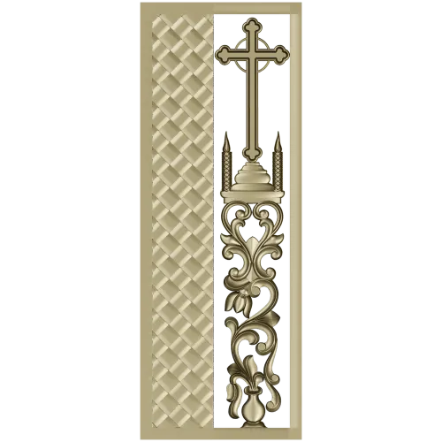Orthodox Door Panel Relief STL for CNC