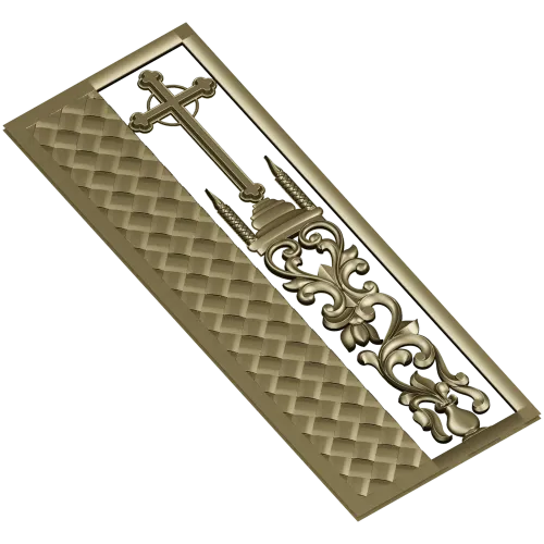 Orthodox Door Panel Relief STL for CNC