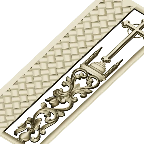 Orthodox Door Panel Relief STL for CNC