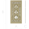 Ornamental Three-Niche Door Panel STL for CNC