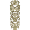 Regal Bloom - ornate vertical panel STL for CNC milling
