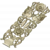 Regal Bloom - ornate vertical panel STL for CNC milling