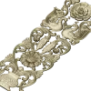 Regal Bloom - ornate vertical panel STL for CNC milling