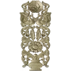 Regal Bloom - ornate vertical panel STL for CNC milling