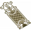 Ornate Quilted Door Panel STL