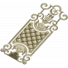 Ornate Quilted Door Panel STL