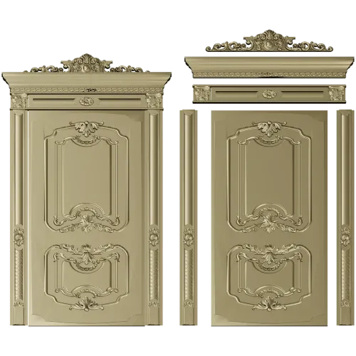 Rococo Door Panel STL for CNC Router