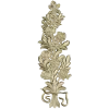 Floral Bouquet Applique STL - high-relief 3D model for CNC routers