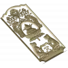 Ornamental Lotus Offering Panel - STL 3D Relief for CNC