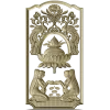 Ornamental Lotus Offering Panel - STL 3D Relief for CNC