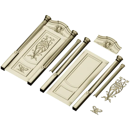 Дверь "Версаль" - 3D модель STL для ЧПУ