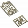 Arched Vine & Cross High-Relief STL Panel for CNC