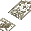 Arched Vine & Cross High-Relief STL Panel for CNC