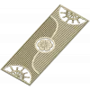 Decorative Door Panel STL - Rosette & Helm Relief