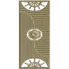 Decorative Door Panel STL - Rosette & Helm Relief
