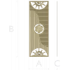 Decorative Door Panel STL - Rosette & Helm Relief