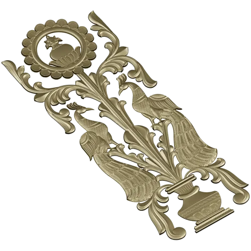 Павлины у вазы - 3D модель STL для ЧПУ