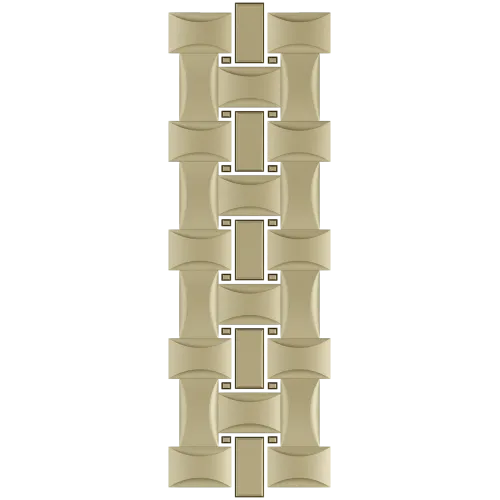 Interlaced Ribbon Trim - STL 3D Model for CNC