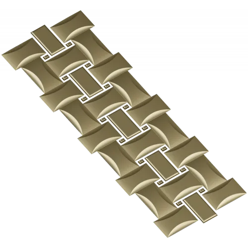 Interlaced Ribbon Trim - STL 3D Model for CNC