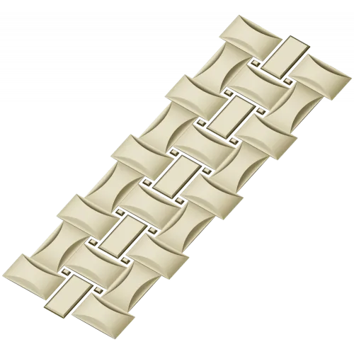 Interlaced Ribbon Trim - STL 3D Model for CNC