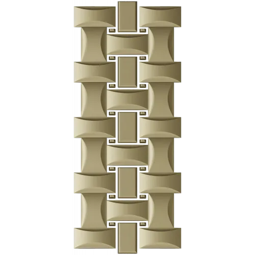 Interlaced Ribbon Trim - STL 3D Model for CNC