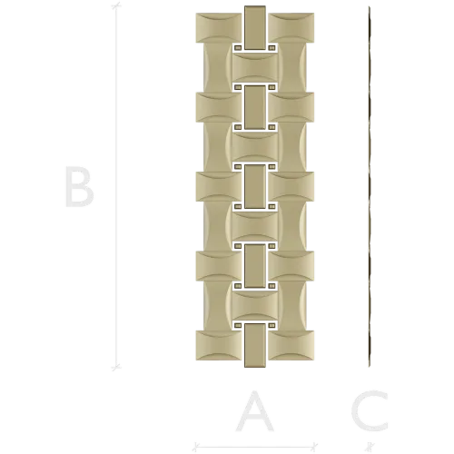 Interlaced Ribbon Trim - STL 3D Model for CNC