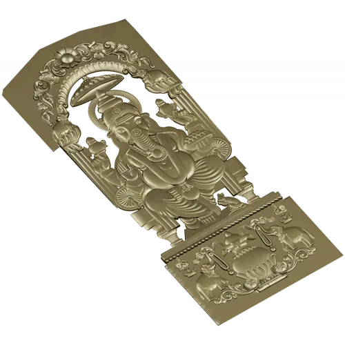 3D модель Ганеша - барельеф для ЧПУ (STL)