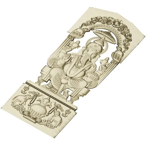 3D модель Ганеша - барельеф для ЧПУ (STL)