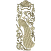 Peacock Vertical Relief STL - 3D model for CNC carving