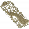 Peacock Vertical Relief STL - 3D model for CNC carving