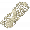 Peacock Vertical Relief STL - 3D model for CNC carving