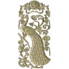 Peacock Vertical Relief STL - 3D model for CNC carving