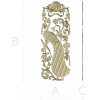 Peacock Vertical Relief STL - 3D model for CNC carving