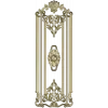 Regal Fleur Door Panel - ornate door panel 3D model (STL) for CNC