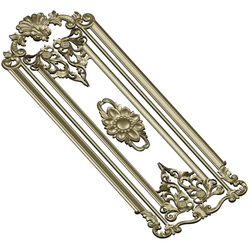 Regal Fleur Door Panel - ornate door panel 3D model (STL) for CNC