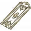 Regal Fleur Door Panel - ornate door panel 3D model (STL) for CNC