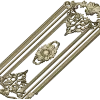 Regal Fleur Door Panel - ornate door panel 3D model (STL) for CNC