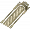 Ornate Arched Door Panel STL for CNC