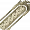 Ornate Arched Door Panel STL for CNC