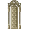 Ornate Arched Door Panel STL for CNC
