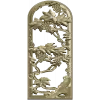 Arched Grapevine Decorative Panel - STL 3D Model for CNC
