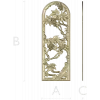 Arched Grapevine Decorative Panel - STL 3D Model for CNC