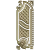 Baroque Vertical Door Applique - STL 3D Model for CNC