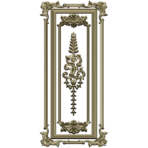 Regal Acanthus Door Panel STL for CNC