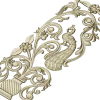 Peacock Urn Vertical Panel STL for CNC