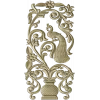 Peacock Urn Vertical Panel STL for CNC